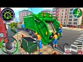 Garbage Trash Truck Realistic Simulator 3D - City Road Garbage Dumper Truck Games - Android GamePlay