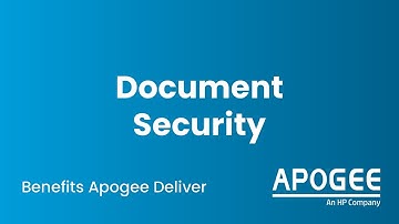 Improving your Document Security | Apogee Corporation | Managed Print Services | Data Security