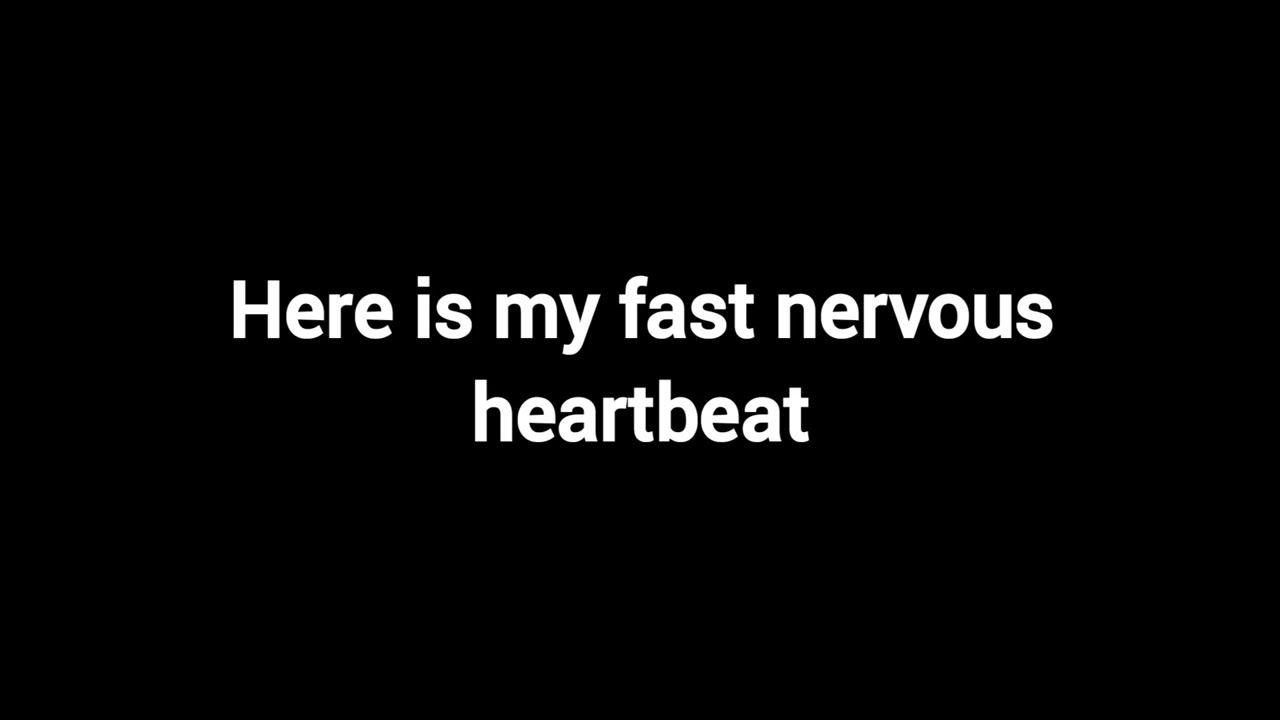 fast female nervous heartbeat with breathing sounds