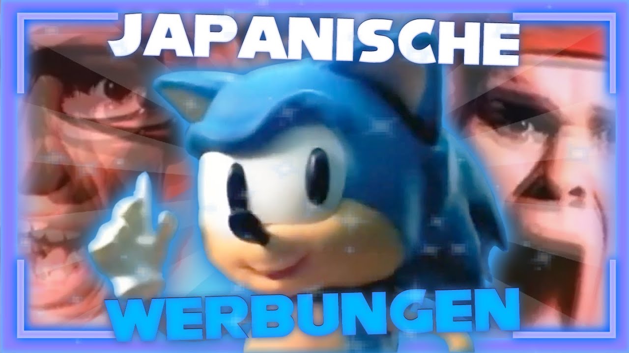 KOMISCHE JAPANISCHE SONIC WERBUNGEN