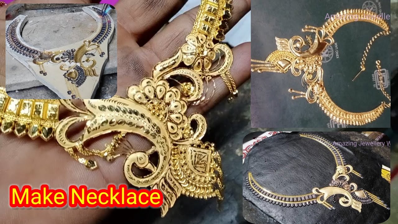 How to make necklace with gold. 22k gold necklace make at home. Weight