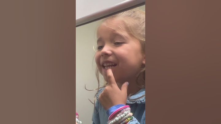 SHE PULLED OUT HER TOOTH!