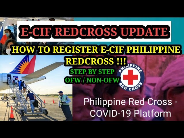 🔴 NEW UPDATE/ HOW TO REGISTER E-CIF PHILIPPINE REDCROSS / RETURNING OFW/NON-OFW class=