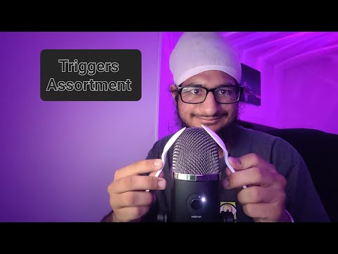 ASMR random triggers assortment (With mouth sounds)