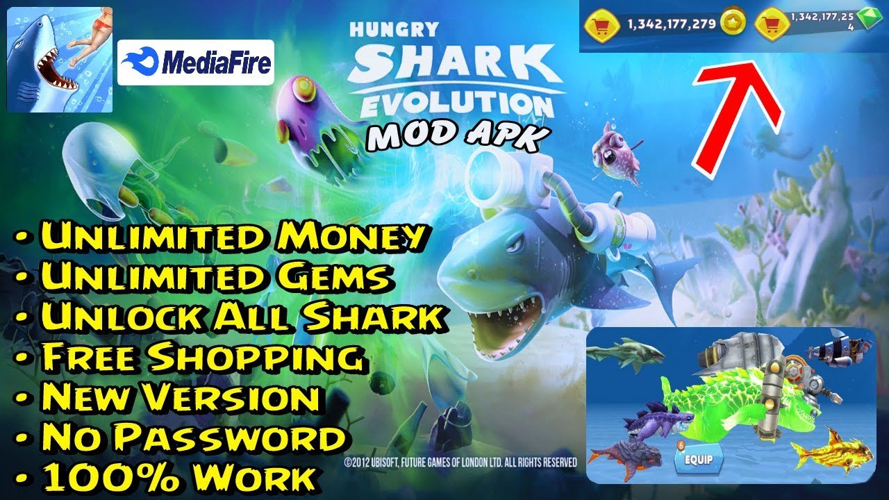 Download Hungry Shark Evolution Mod Apk Terbaru/Latest Version