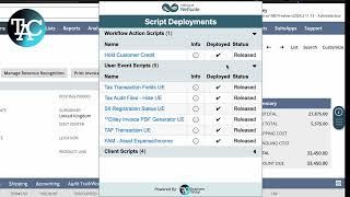 NetSuite Script Deployments Chrome Extension Demo