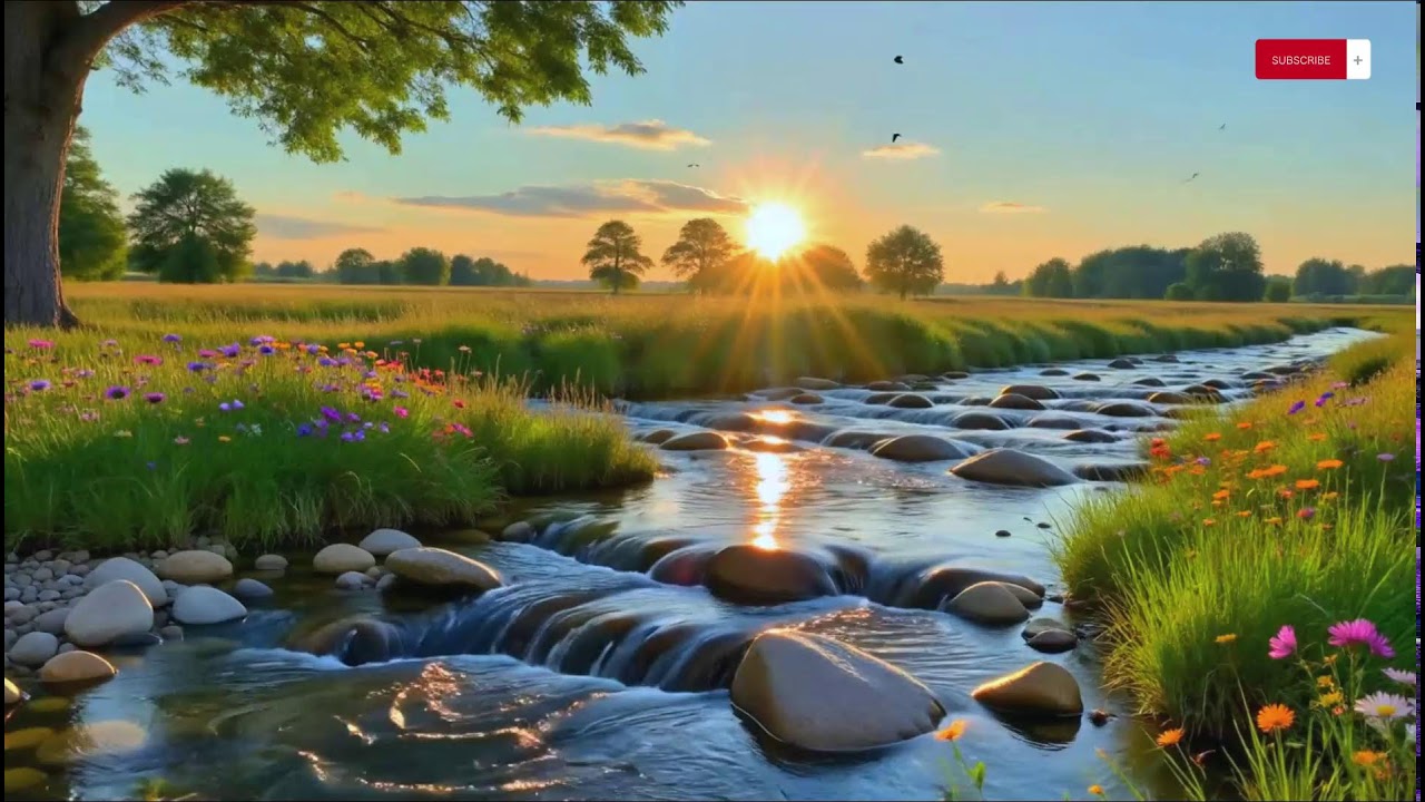 🕊️ Forest River Water Sounds with Piano — Deep Sleep Music