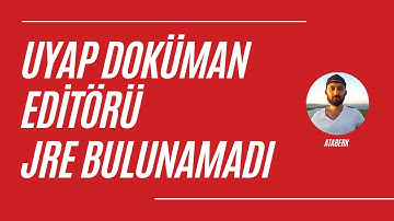 Uyap Doküman Editörü JRE Bulunamadı | Uyap Doküman Editörü JRE Eksik