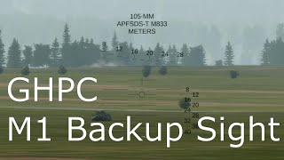 GHPC - M1 Backup sight