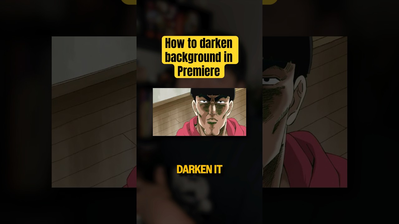 Как размыть/затемнить фон в Premiere Pro