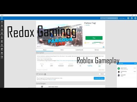 Roblox Gameplay Parkour Tag Youtube - dedox on roblox