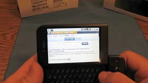 T-Mobile G1 Unboxing and first look