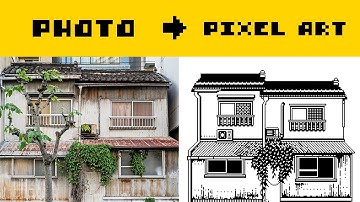 Recreating a Photo as Pixel Art (1-Bit Timelapse)