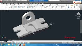 AutoCAD 3D Model Practice Exercise-3