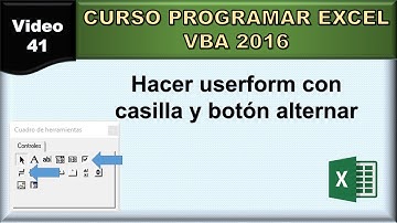 41 curso excel vba 2016: userForm con casilla y boton alternar