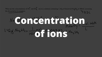 Chemistry: What are the concentrations of Na(+) and SO4(2-) ion in a solution...