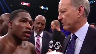 Broner After Fight Interview FUNNY! I BEAT HIM!