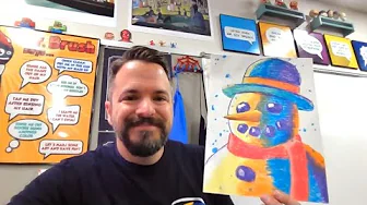 Portrait of a Snowman - A Holiday Art Lesson for Elementary Artists