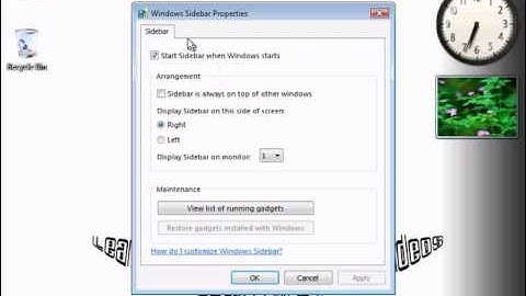 Remove Windows Sidebar from Windows Vista - LearnNGo
