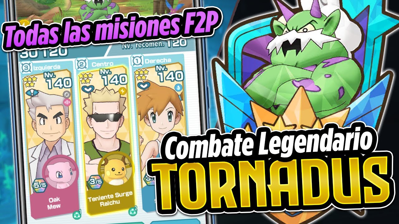 F2P 💎 COMBATE LEGENDARIO de TORNADUS 🌀 POKEMON MASTERS EX