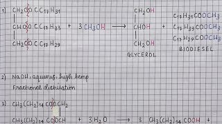 Worked exam answer - Multiple AQA A level reactions of esters questions
