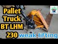 repairing weak lifting pallet truck | BT LHM230 Quicklift Sweden