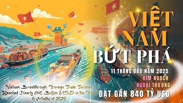 Việt Nam Bứt Phá,11 Tháng Đầu Năm 2025 Kim Ngạch Ngoại Thương Đạt Gần 840 Tỷ Usd#export #import#usa