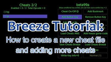 Breeze Tutorial: How to create a new cheat file and adding more cheats