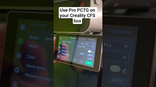How to set PCTG as your material on Creality CFS #3dprinting