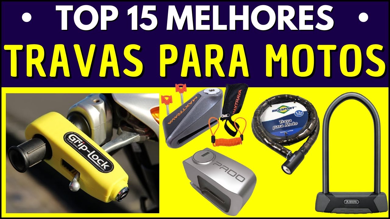 15 MELHORES TRAVAS PARA MOTO | Trava para Moto | Trava de Manopla ...
