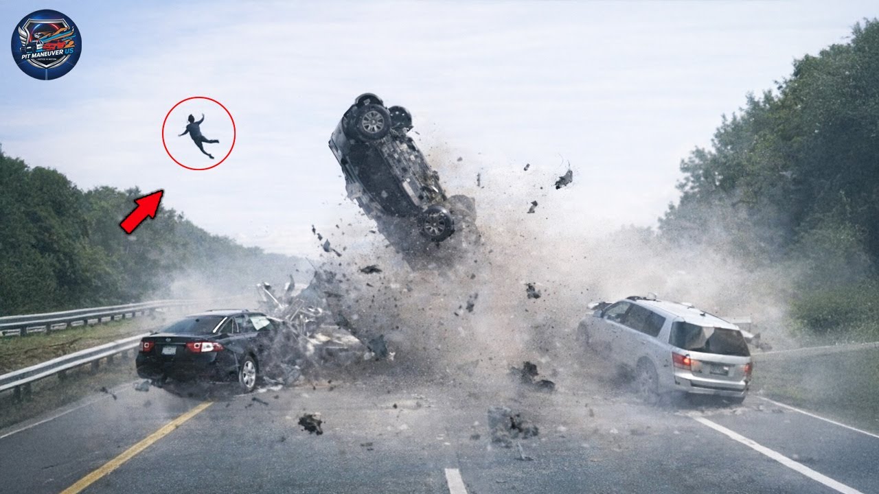 Craziest Most Brutal Police Dashcam Moments: Wild PIT Maneuvers and High-Speed Crashes #2