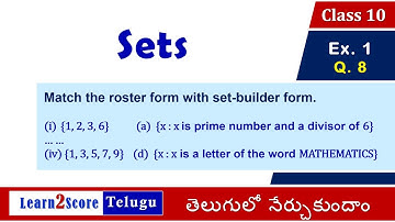 10th Class Sets Exercise 2.1 Question 8 AP TS