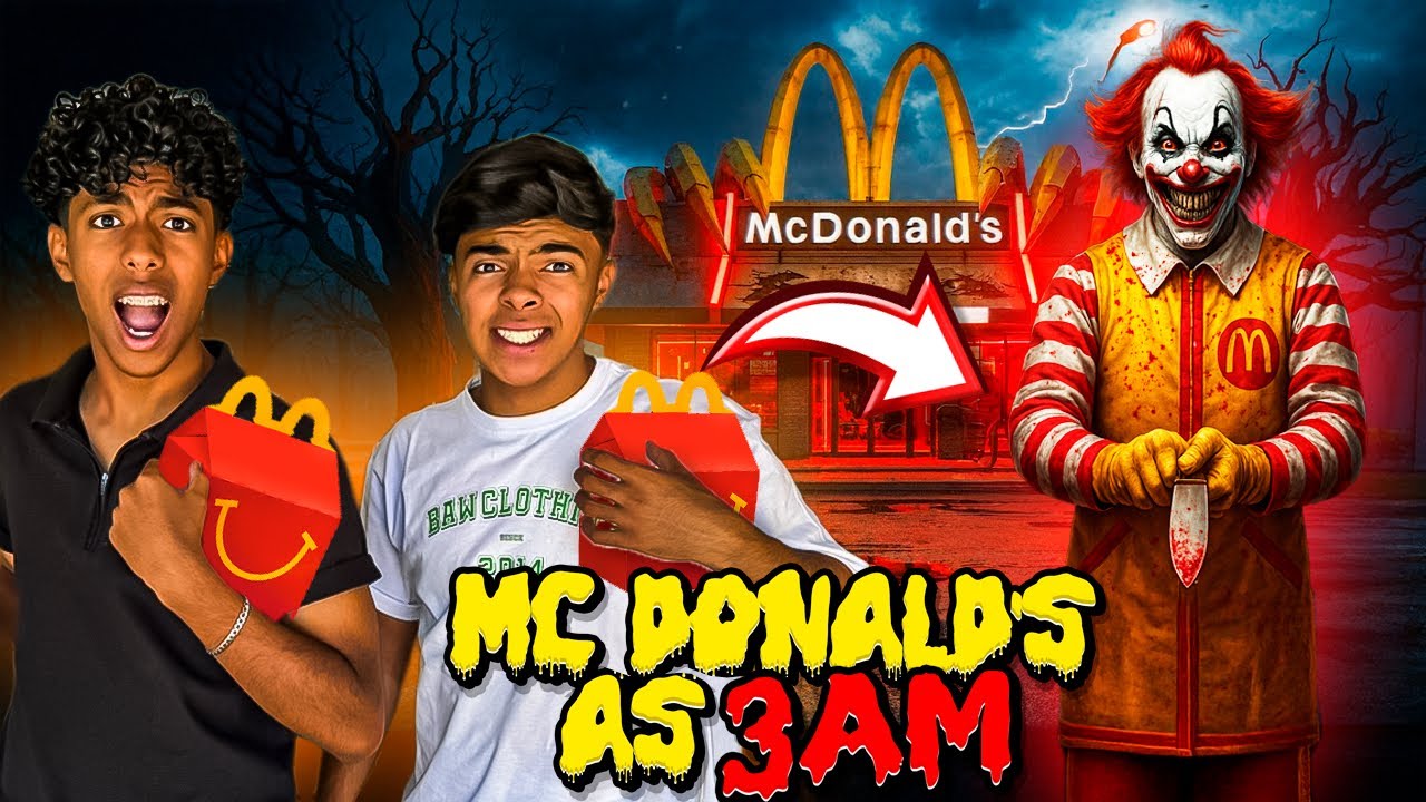NUNCA VÁ AO MC DONALDS AS 3:00 HORAS DA MADRUGADA!! *ASSUSTADOR*￼