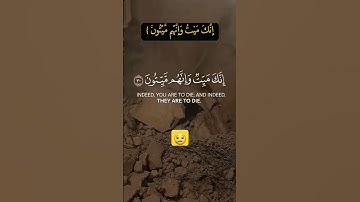 [من سورة الزَّمَرِ : ۳۰-۳۱] (القارئ الشيخ ماهر المعيقلي {إِنَّكَ مَيْتُ وَإِنَّهُم مَّيِّتُونَ }🌷