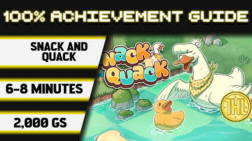 Snack and Quack 100% Achievement Walkthrough * 2000GS in 6-8 Minutes *