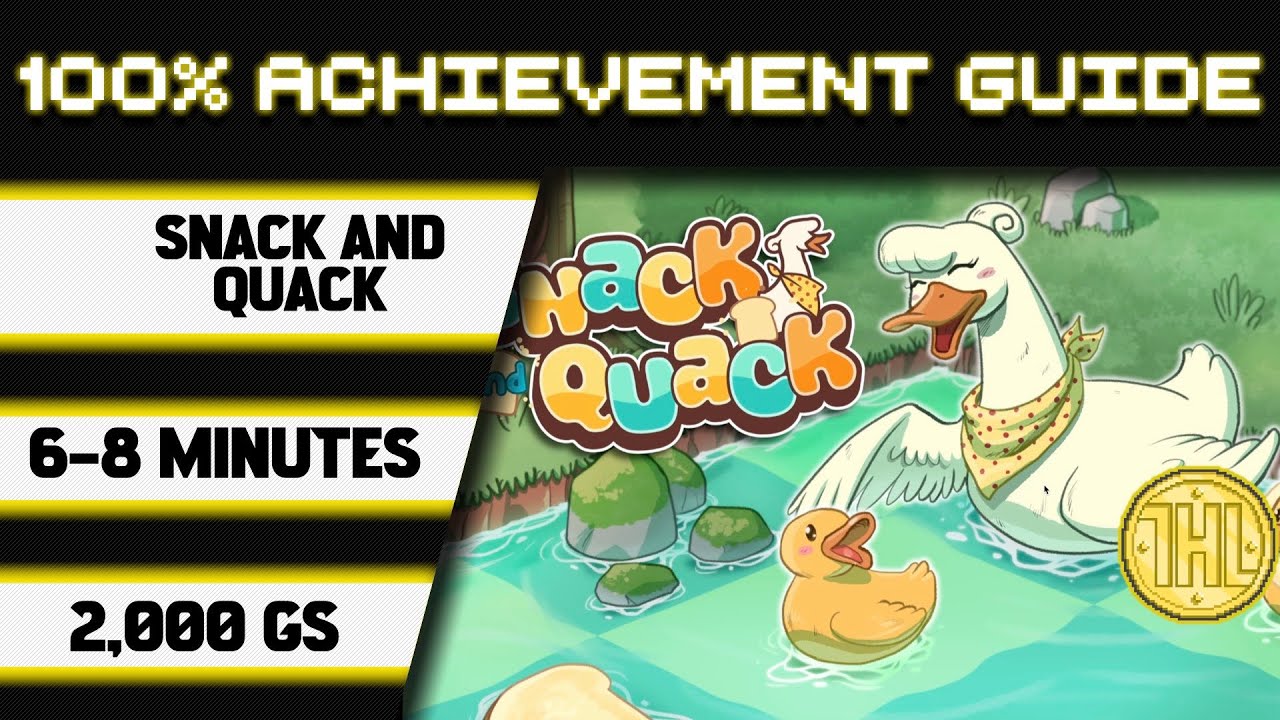 Snack and Quack 100% Achievement Walkthrough * 2000GS in 6-8 Minutes *