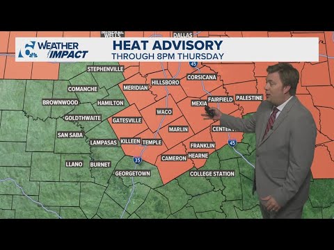 Weather Impact Alert | Heat advisory issued for Central Texas - YouTube