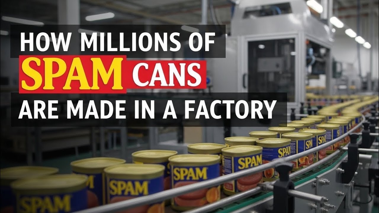  How Millions of SPAM Cans Are Made in a Factory | Inside the Canned Meat