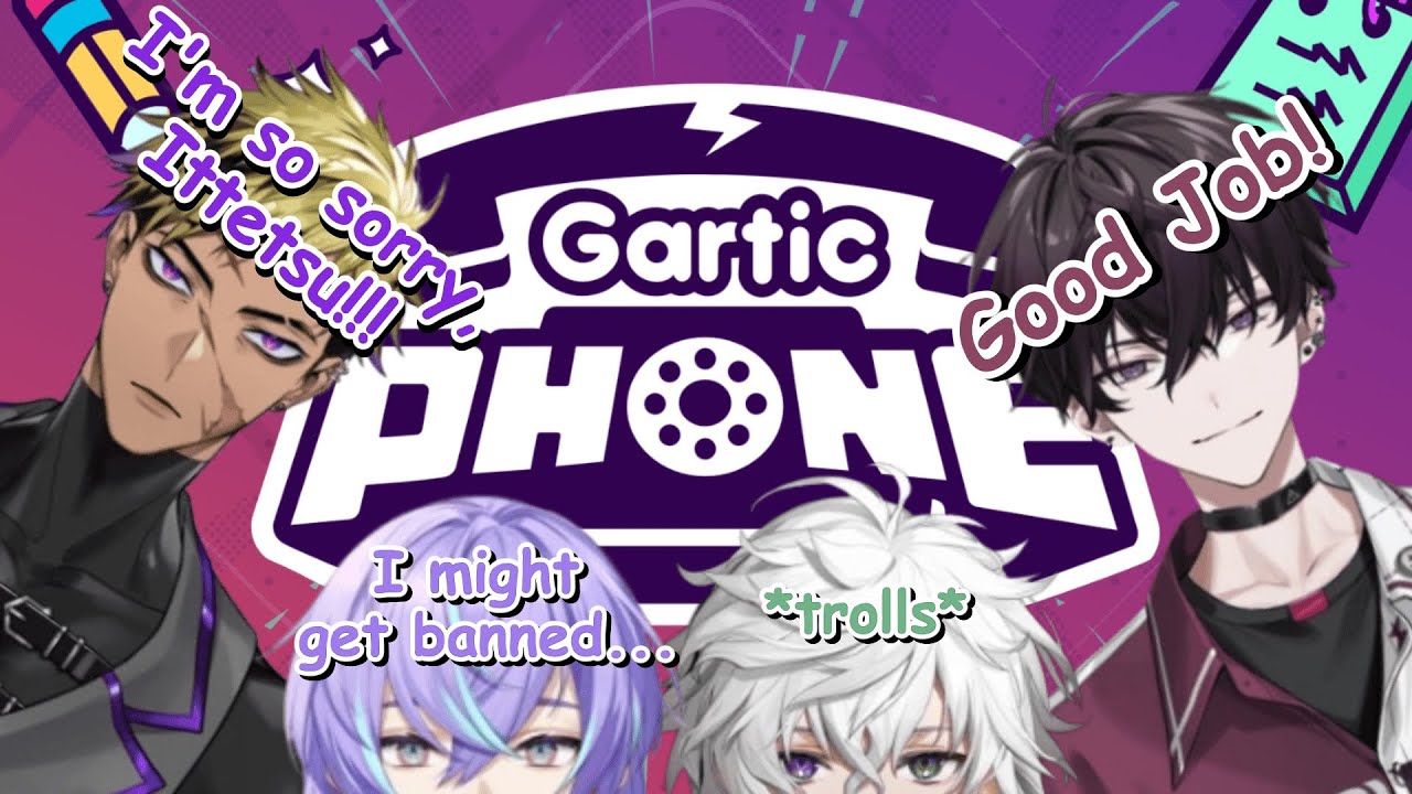 [ENG SUB] MECHATU-A's Chaotic Gartic Phone Collab [Oriens/Dytica/Krisis/Nijisanji]