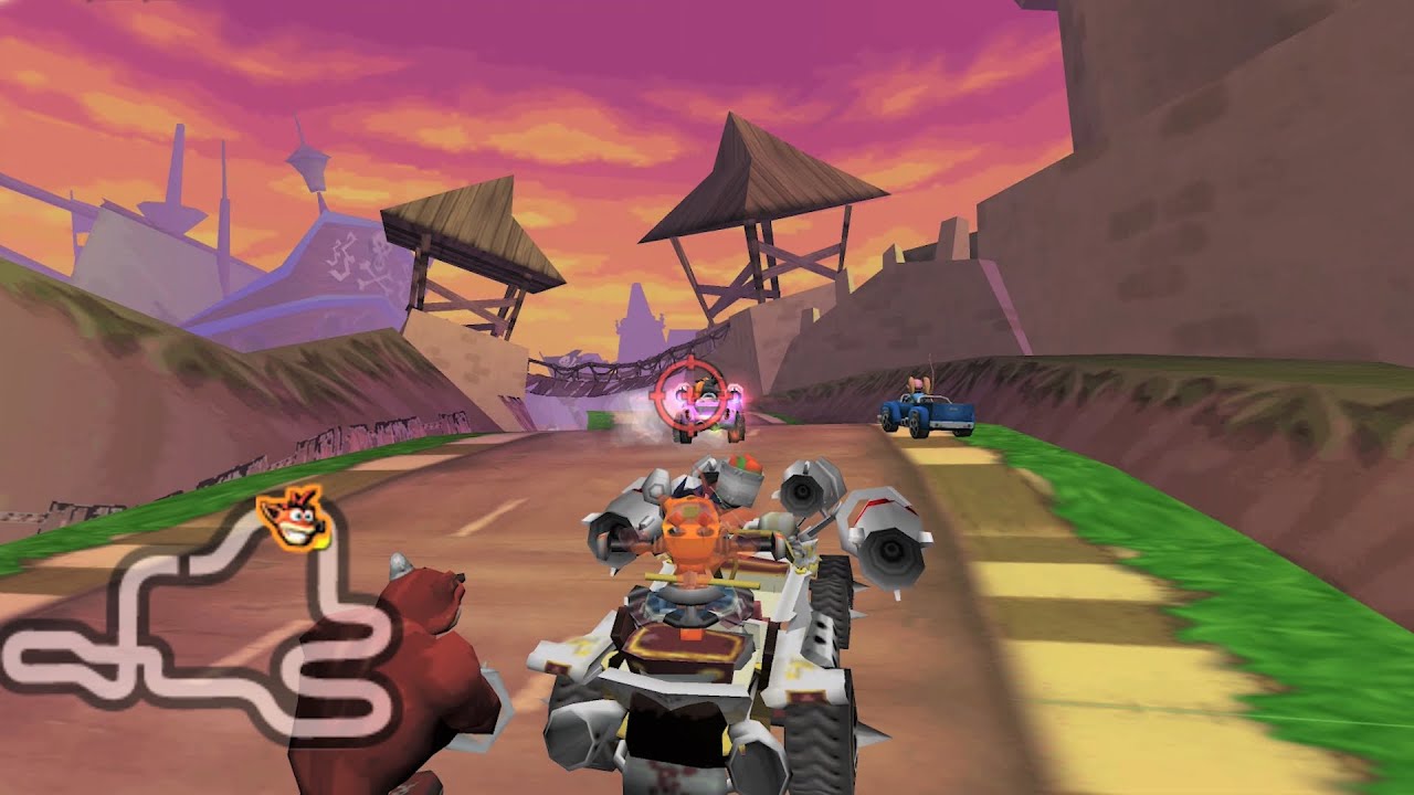 Crash Tag Team Racing - PSP Gameplay (4K60fps) - YouTube