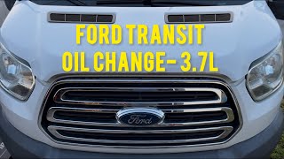 Ford Transit van oil change - 2015 2016 2017 2018 2019