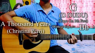 A Thousand Years | Christina Perri | Easy Guitar Chords Lesson Cover Strumming Pattern, Progressions