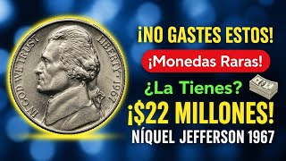 Moneda Jefferson Nickel 1967 – 5 Centavos de Estados Unidos