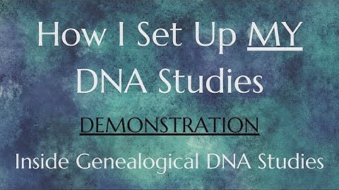 How I Set Up MY DNA Studies // Demonstration