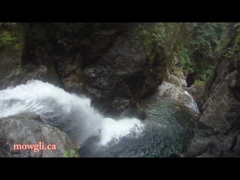 Lynn Canyon Cliff Jumping and Waterslide Amazing G...