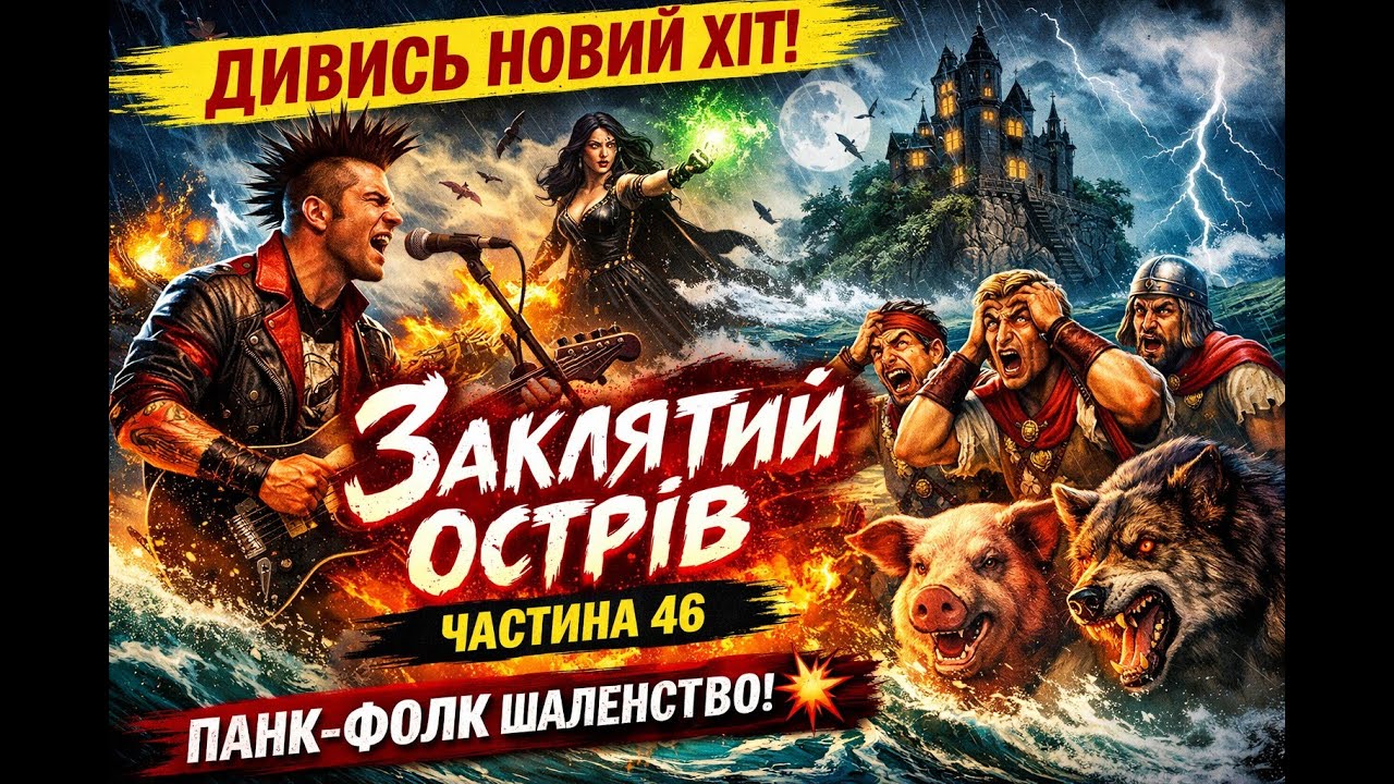 "Енеїда" Котляревського (ч.46) 🏝️ Заклятий острів | Punk rock, folk-punk