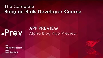 8 Preview of Alpha Blog App | Ruby on Rails Full Course | for Beginners #ruby #rails #coding #web