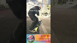 skate. only tricks I've landed