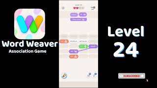 XWord Weaver Level 24 Answers 🧩 | Puzzle Association Game | Go Answer