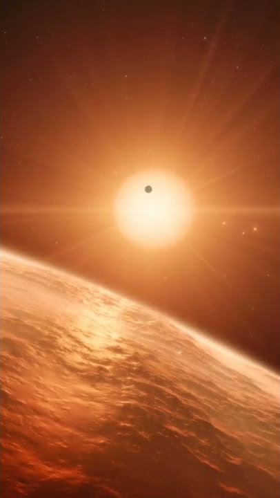 Artist’s impression of the TRAPPIST-1 Planetary System #shorts